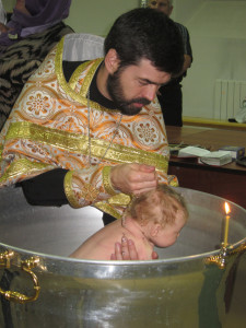 Крещение в храме Св. мчц. Веры, Надежды, Любови и матери их Софии г. Иркутска